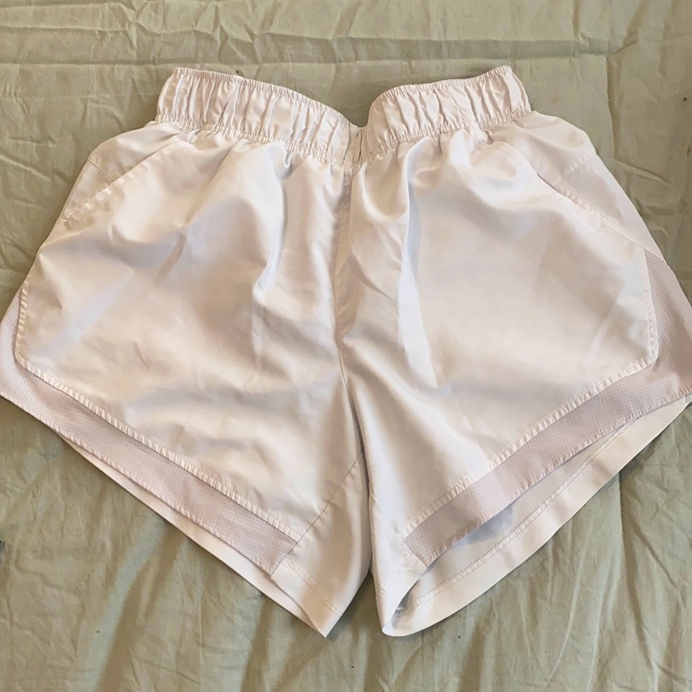 White athletic shorts, small